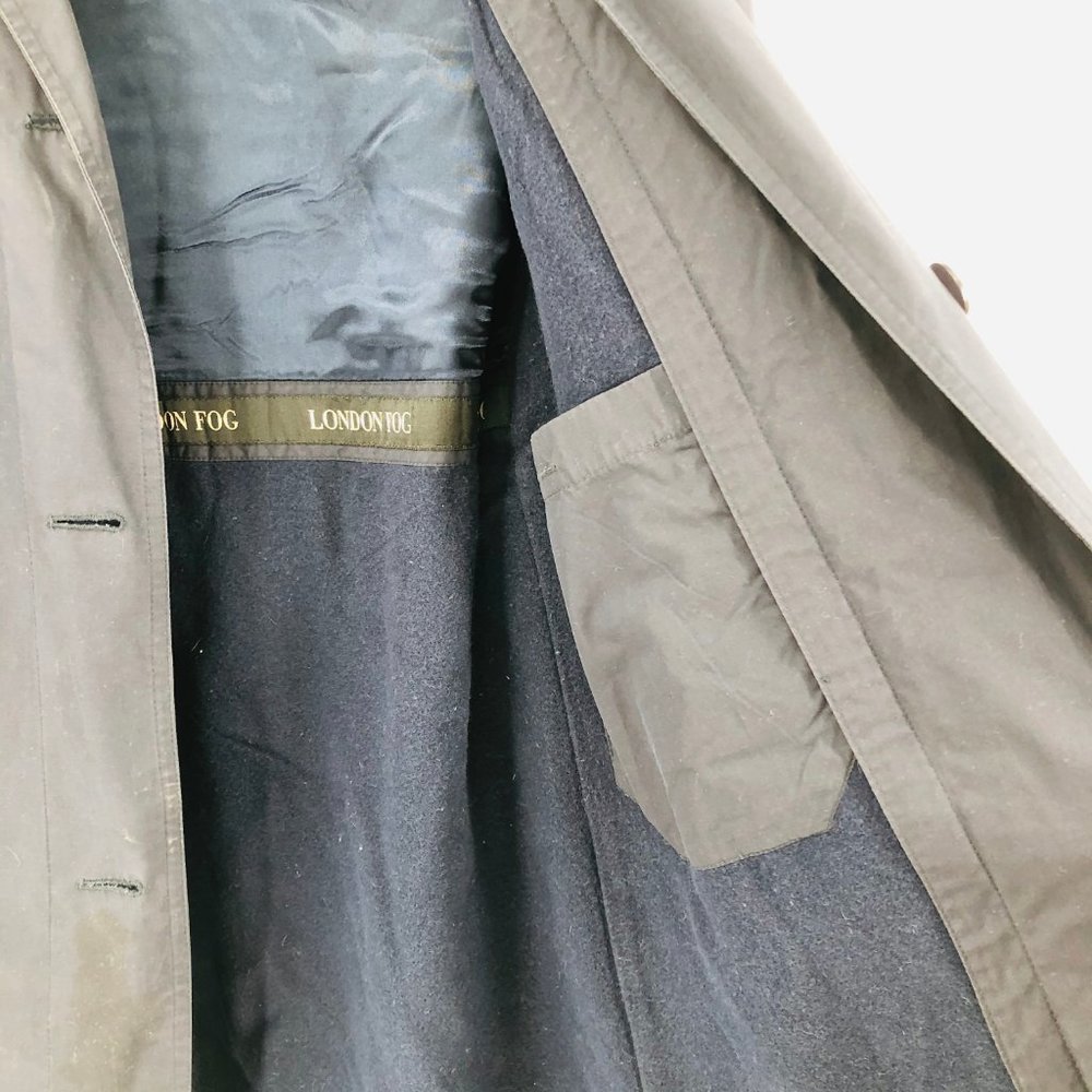 London Fog Petite Button Down Trench Coat - Picture 11 of 13
